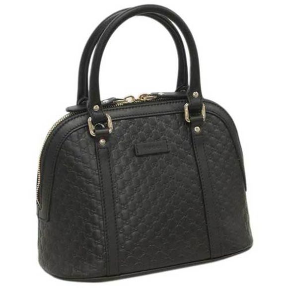 Gucci Bag 2way Handbag Small Shoulder Micro Gucci Sima Black Outlet - Picture 4 of 10
